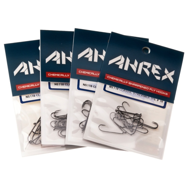 Ahrex Ns118 Classic Streamer Down Eye #12 Fly Tying Hooks